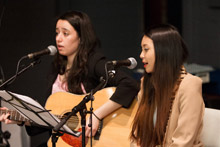 Students from VU's Music Department entertained the crowd